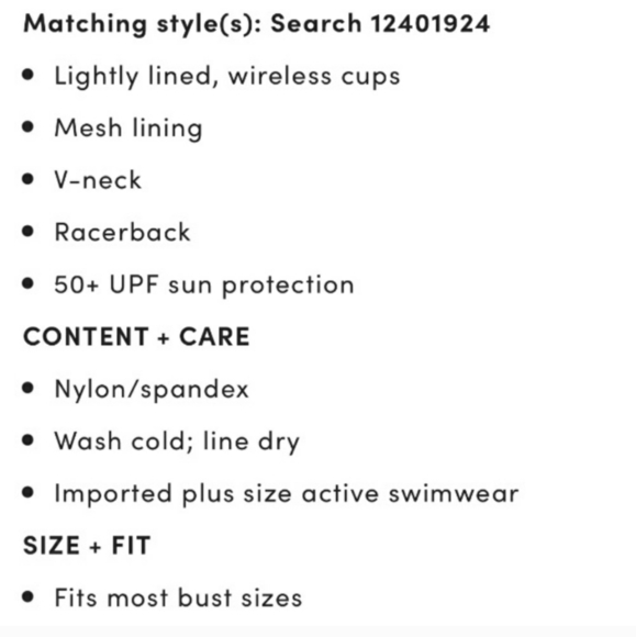 TORRID BLACK TATTOO PRINT RACERBACK TANKINI Size 4 - Picture 7 of 7